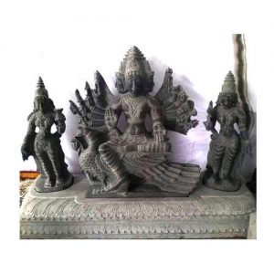 Murugan ,Valli and Deivanai Statue - Temple Statues For Sale Online